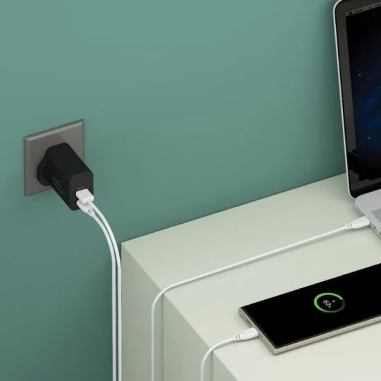 Smartix Premium Uk Wall Adaptor 45W Gan - Black